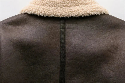Manteau Chaud Vintage à Manches Longues-Saylana