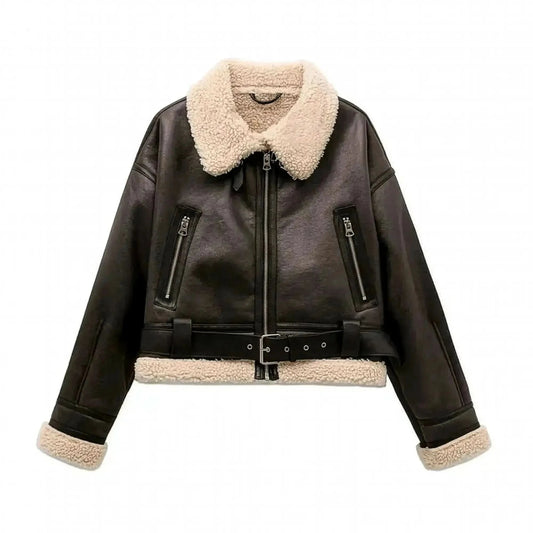 Manteau Chaud Vintage à Manches Longues - Saylana