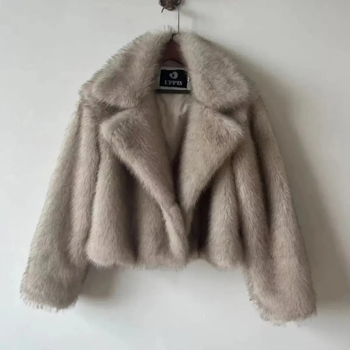 Manteau Hiver Cropped Imitation Peau-Saylana