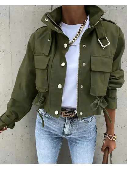 Manteau Streetwear Mi-Saison Chic-Saylana