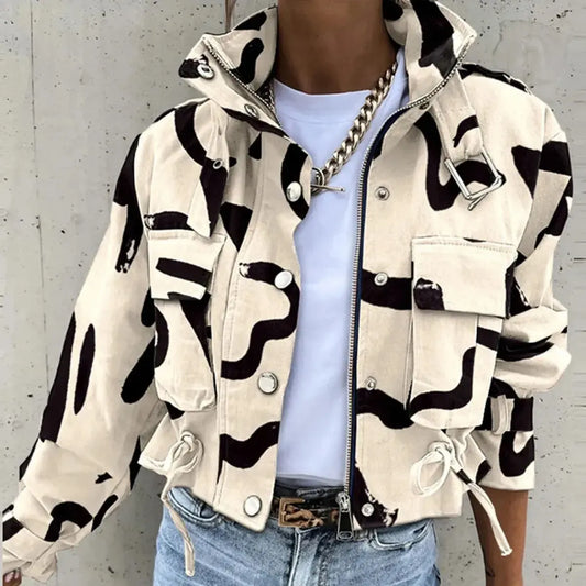 Manteau Streetwear Mi-Saison Chic-Saylana