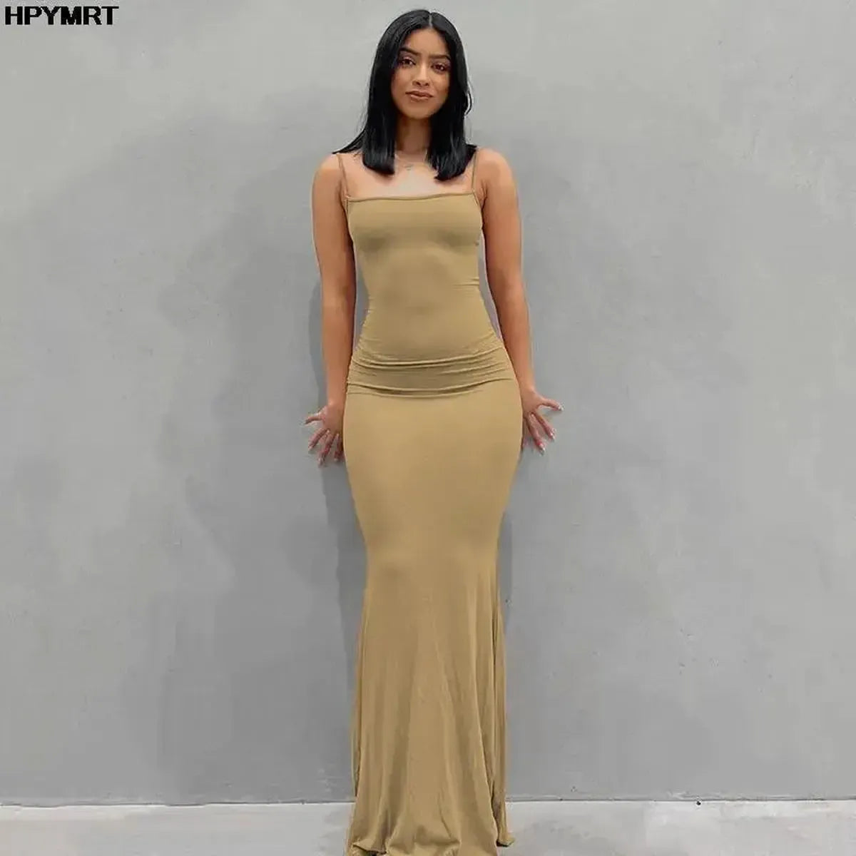 Maxi Dress Élégante : Slim & Brillante-Saylana