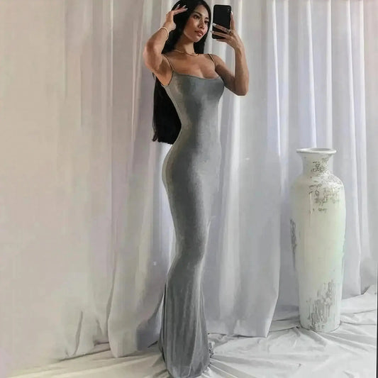Maxi Dress Élégante : Slim & Brillante - Saylana