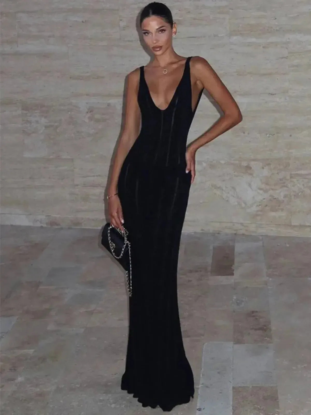 Maxi Dress Vacances : Élégance & Simplicité-Saylana