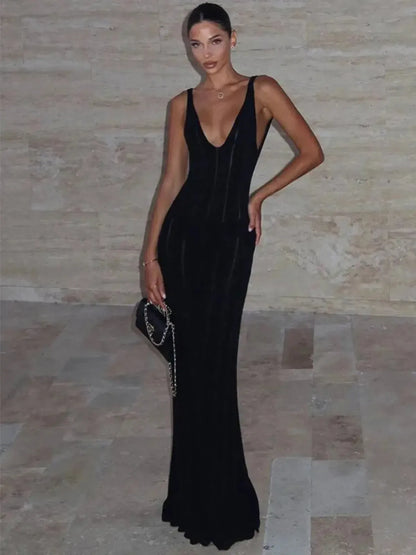 Maxi Dress Vacances : Élégance & Simplicité-Saylana