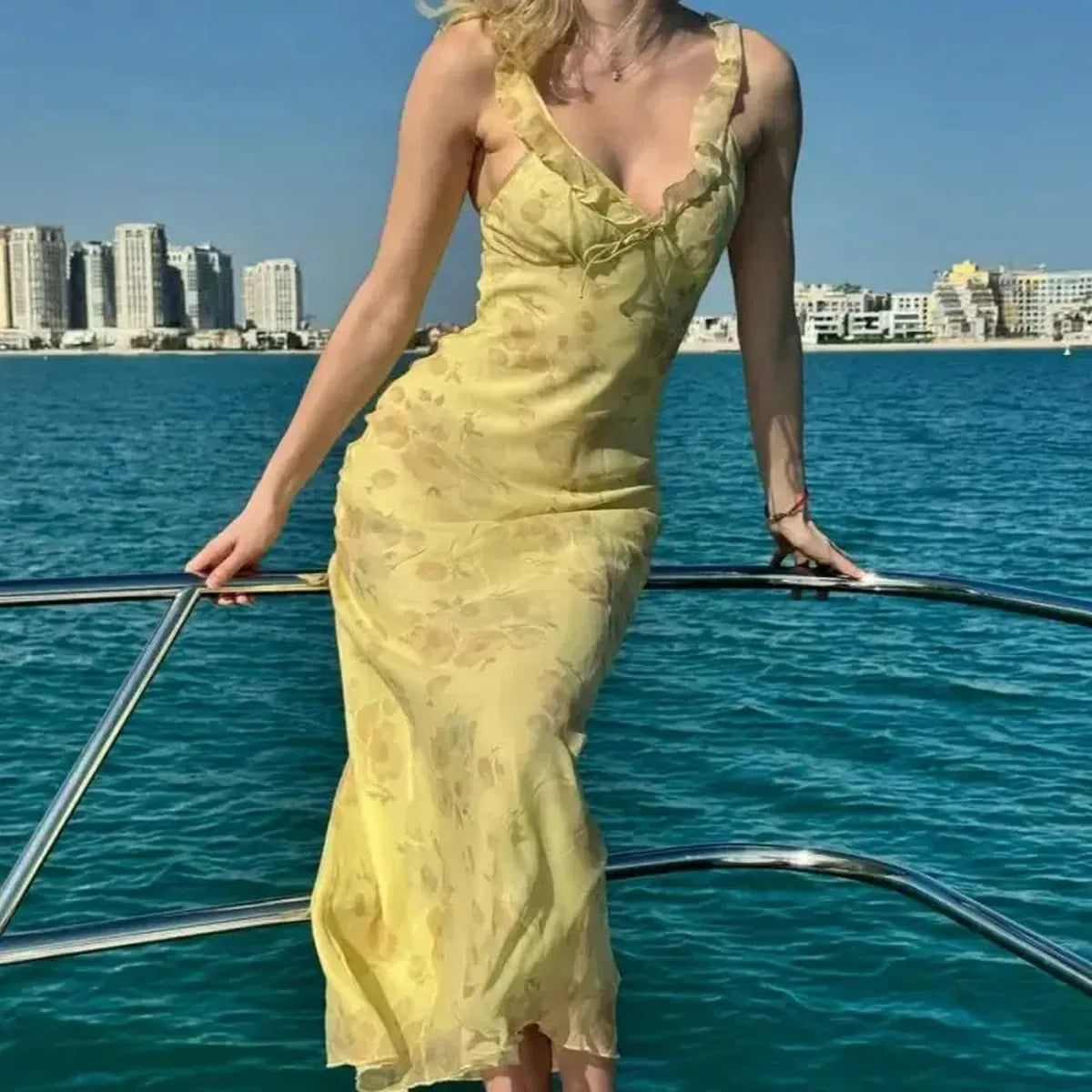 Maxi Fleurie Dos Nu-Saylana