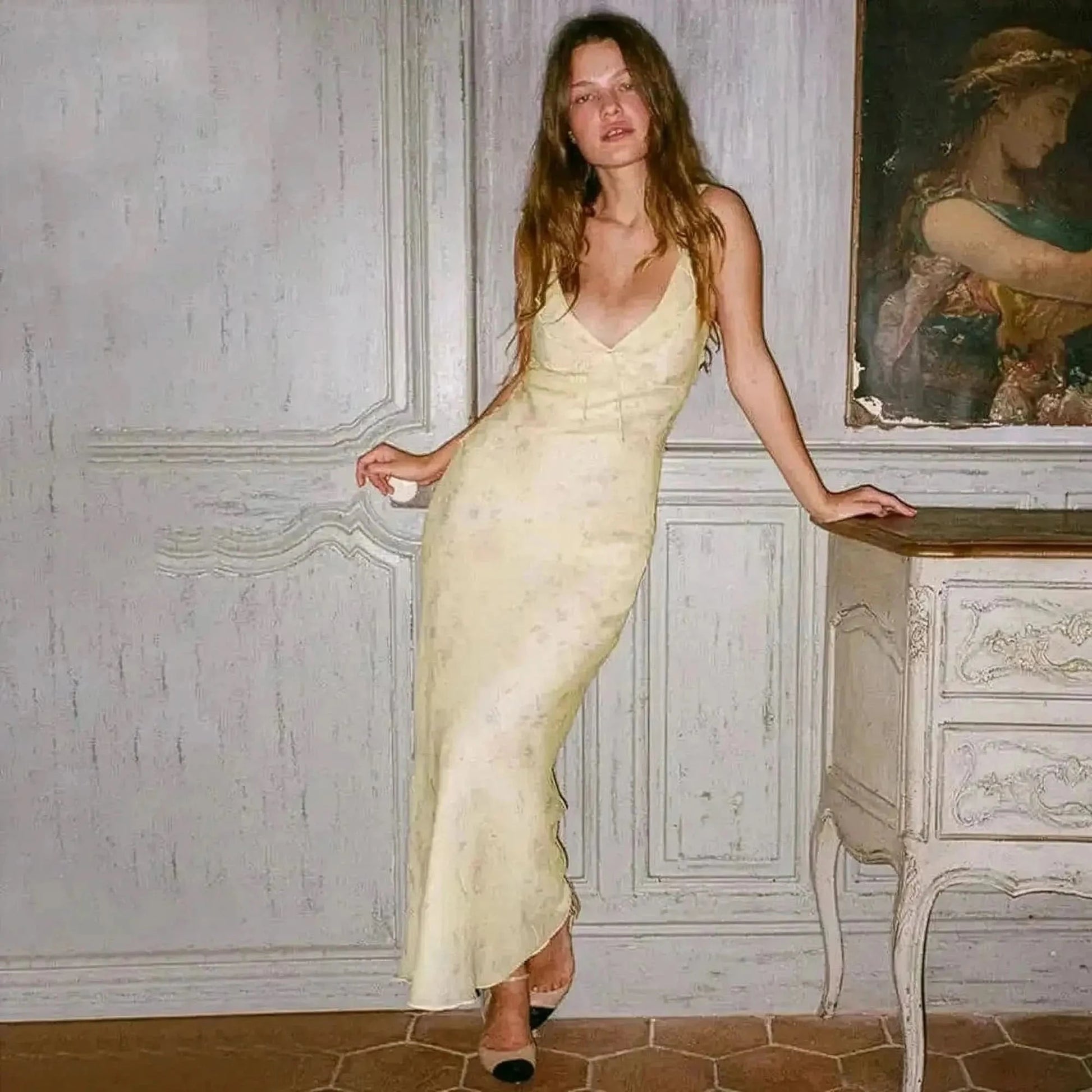 Maxi Fleurie Dos Nu - Saylana