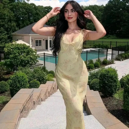 Maxi Fleurie Dos Nu - Saylana