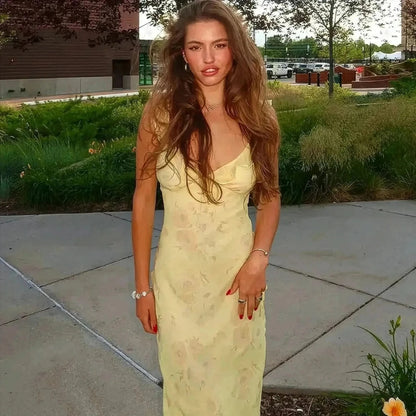 Maxi Fleurie Dos Nu - Saylana