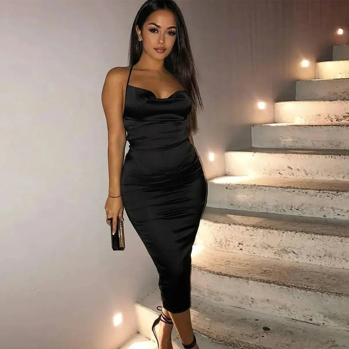 Midi Lace-Up Chic Été-Saylana
