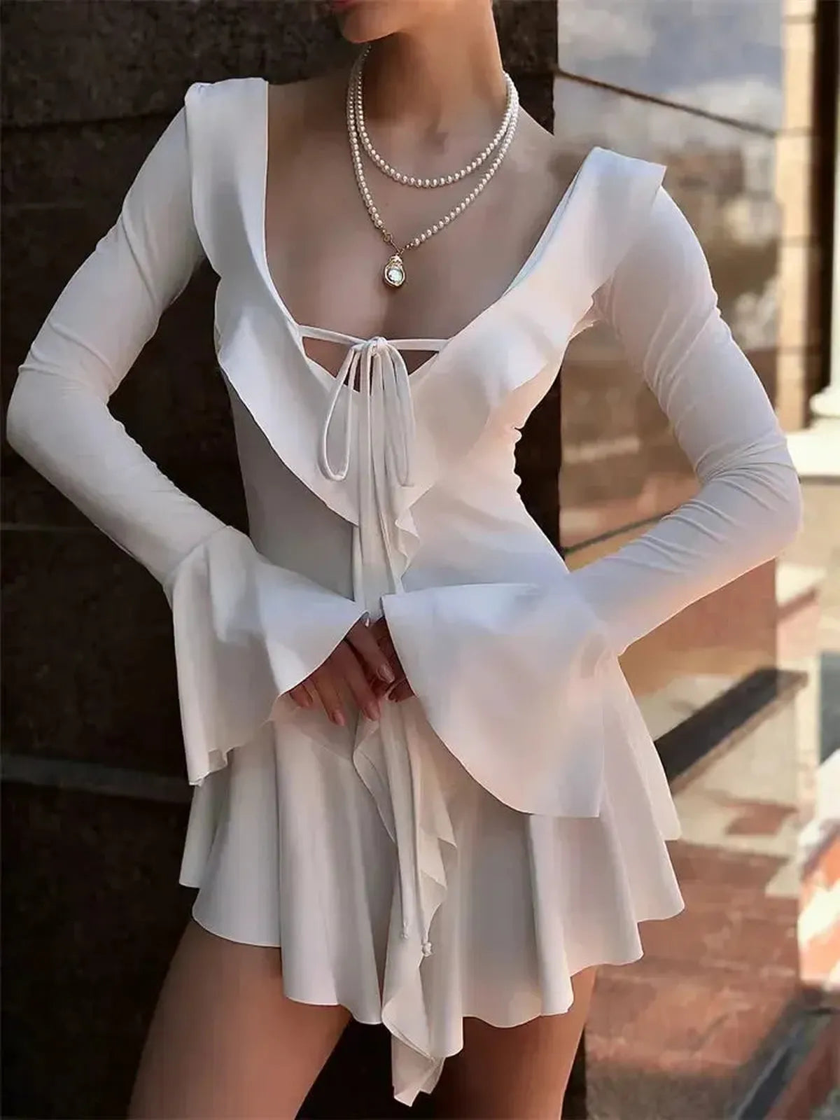 Mini Blanche Lacée-Saylana