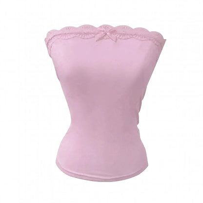 Mini coupe à nœud et top bustier coordonné - Saylana