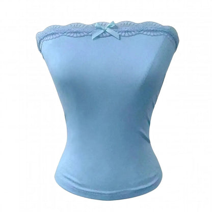 Mini coupe à nœud et top bustier coordonné - Saylana