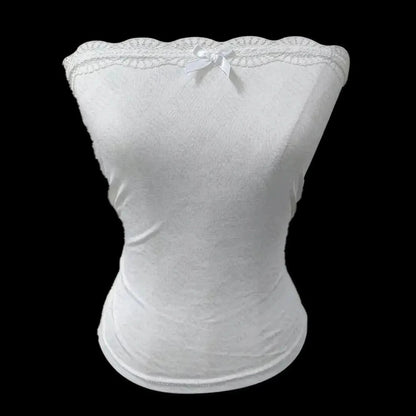 Mini coupe à nœud et top bustier coordonné - Saylana