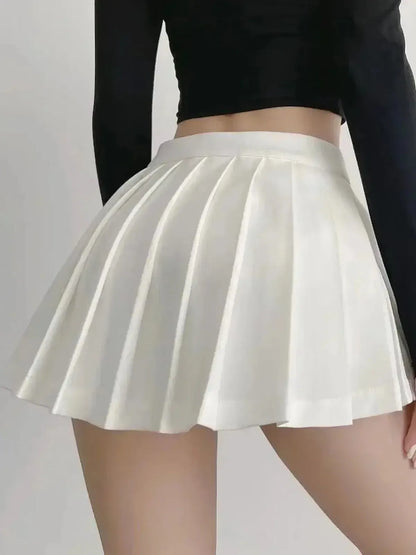 Mini Jupe Plissée Taille Haute-Saylana