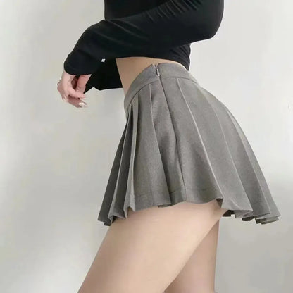 Mini Jupe Plissée Taille Haute-Saylana