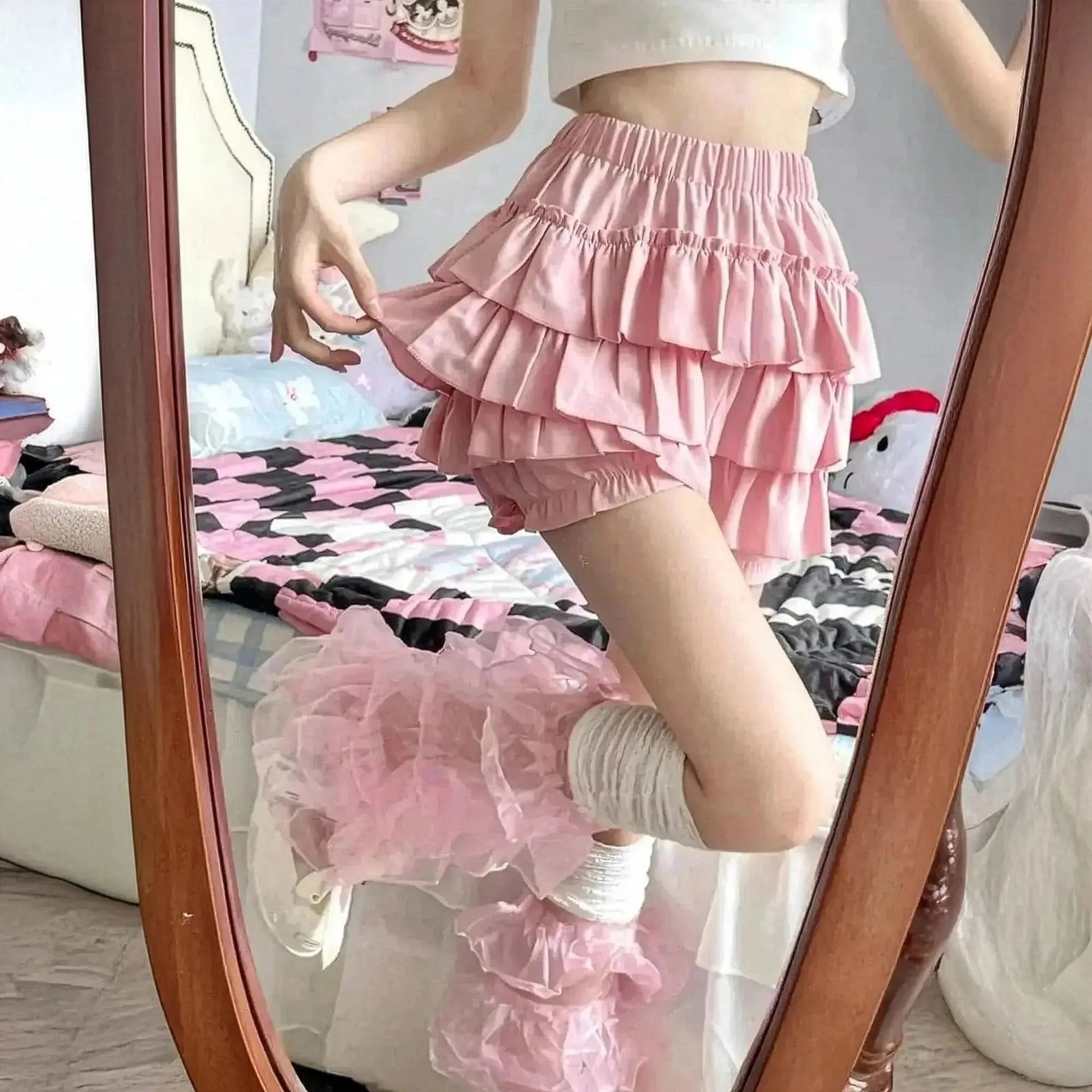 Mini Jupe Volants Style Y2K - Saylana