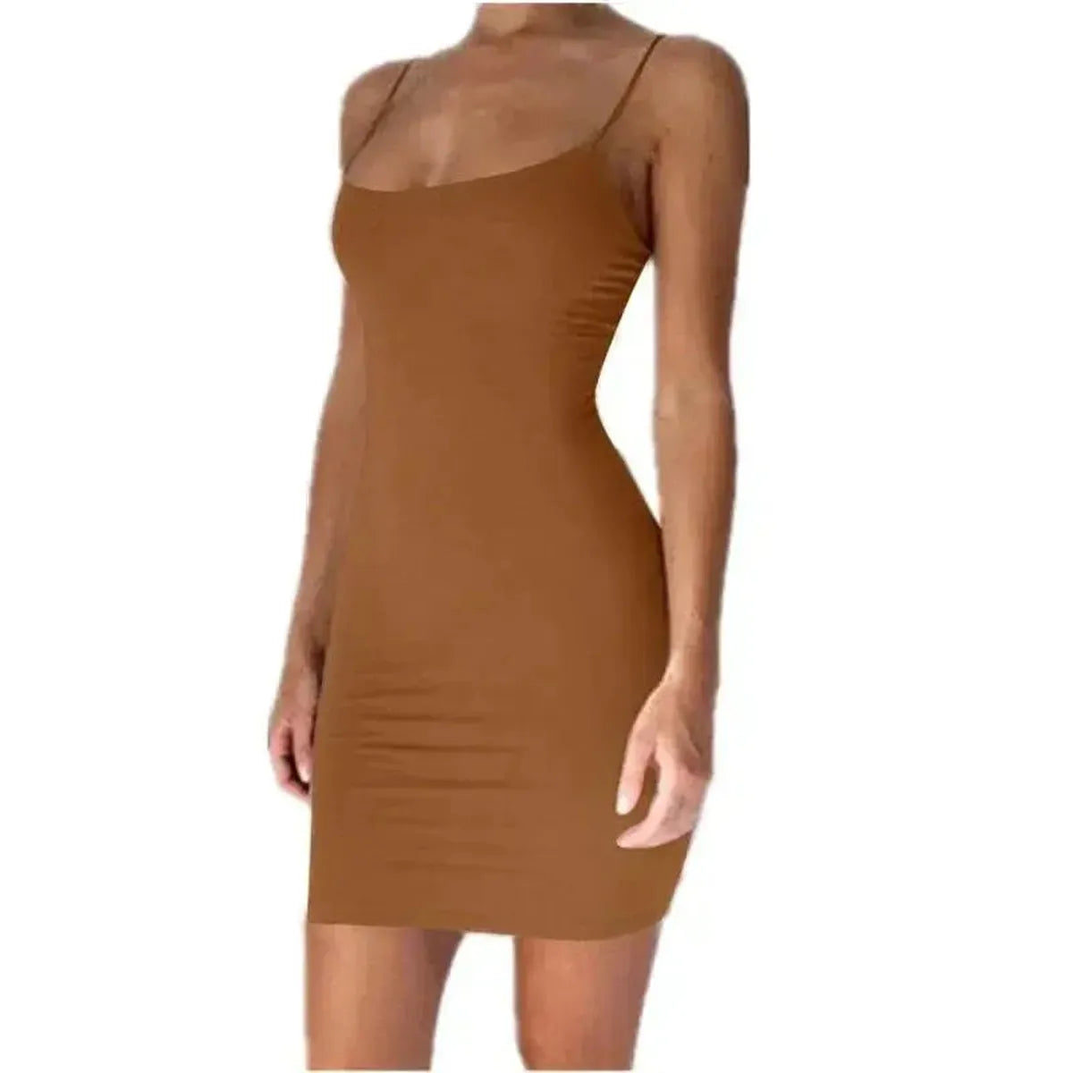 Mini Robe Bodycon Bretelles-Saylana