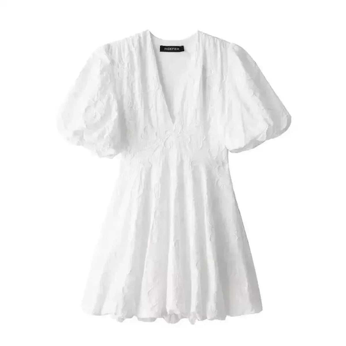 Mini Robe Brodée Élégante-Saylana