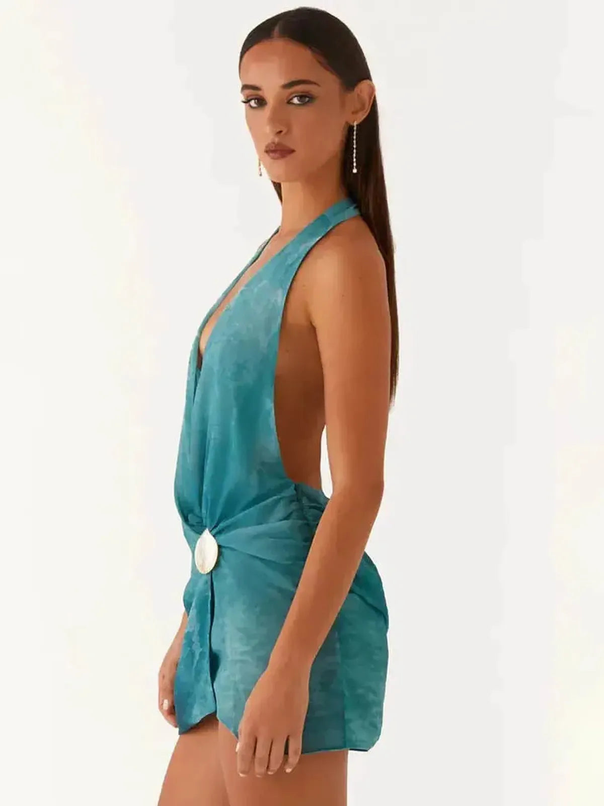 Mini Robe Dos Nu Coquillages-Saylana