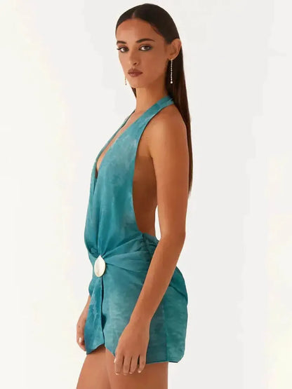 Mini Robe Dos Nu Coquillages-Saylana