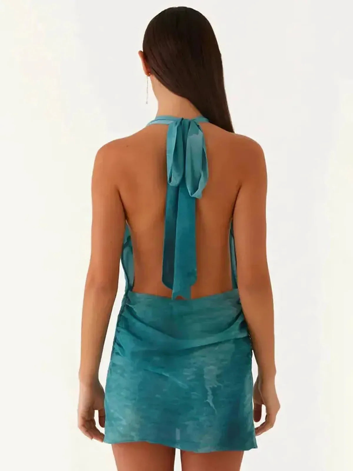 Mini Robe Dos Nu Coquillages-Saylana