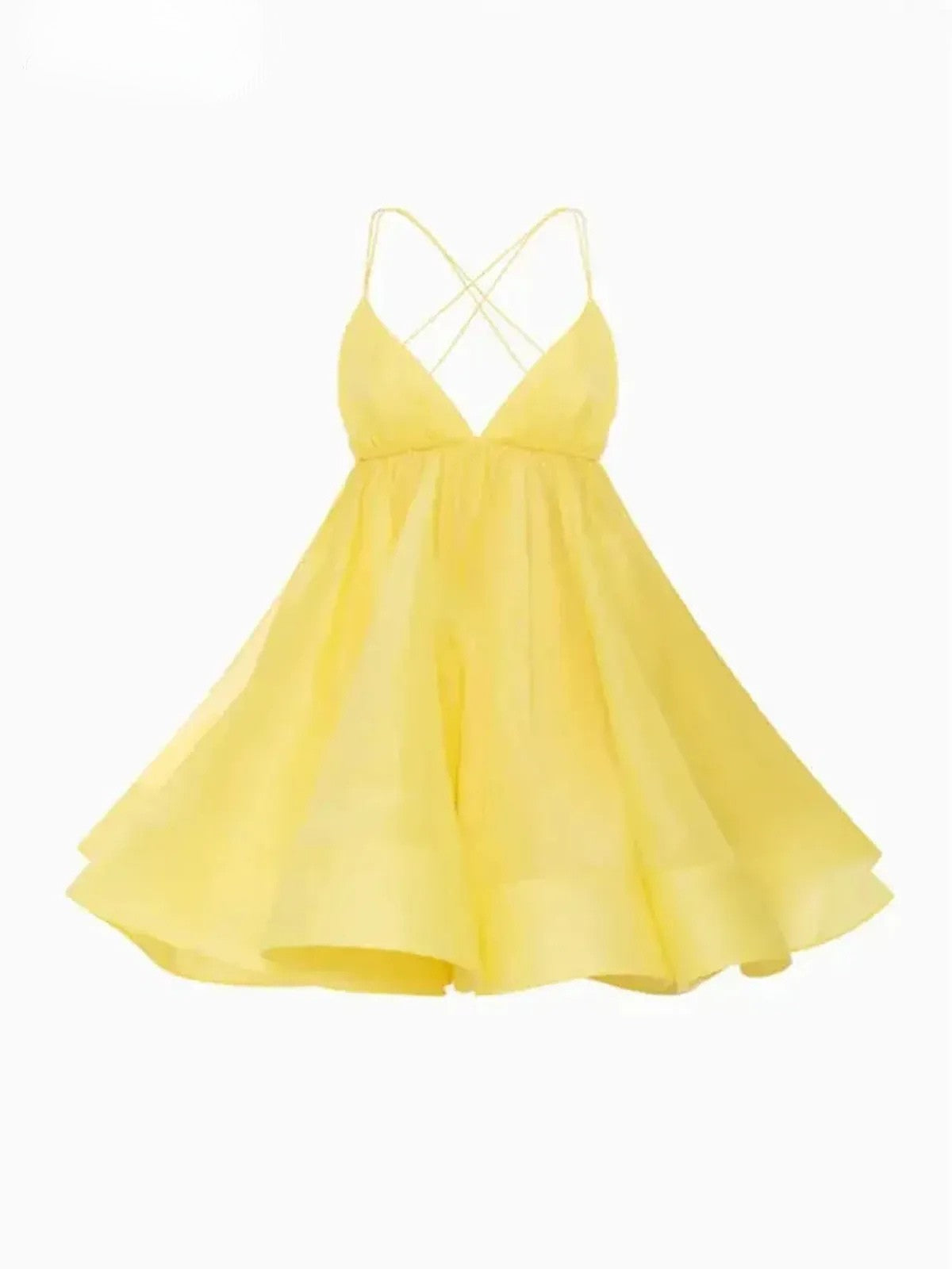 Mini Robe Évasée Sans Manches-Saylana