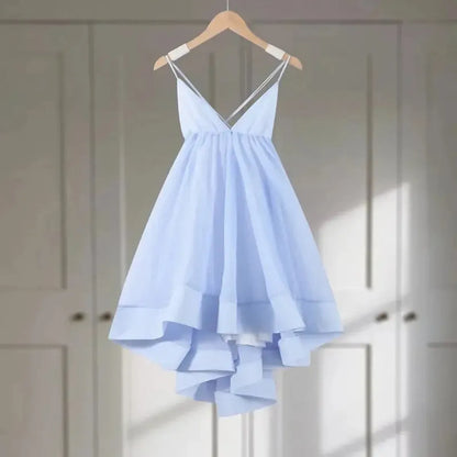 Mini Robe Évasée Sans Manches-Saylana