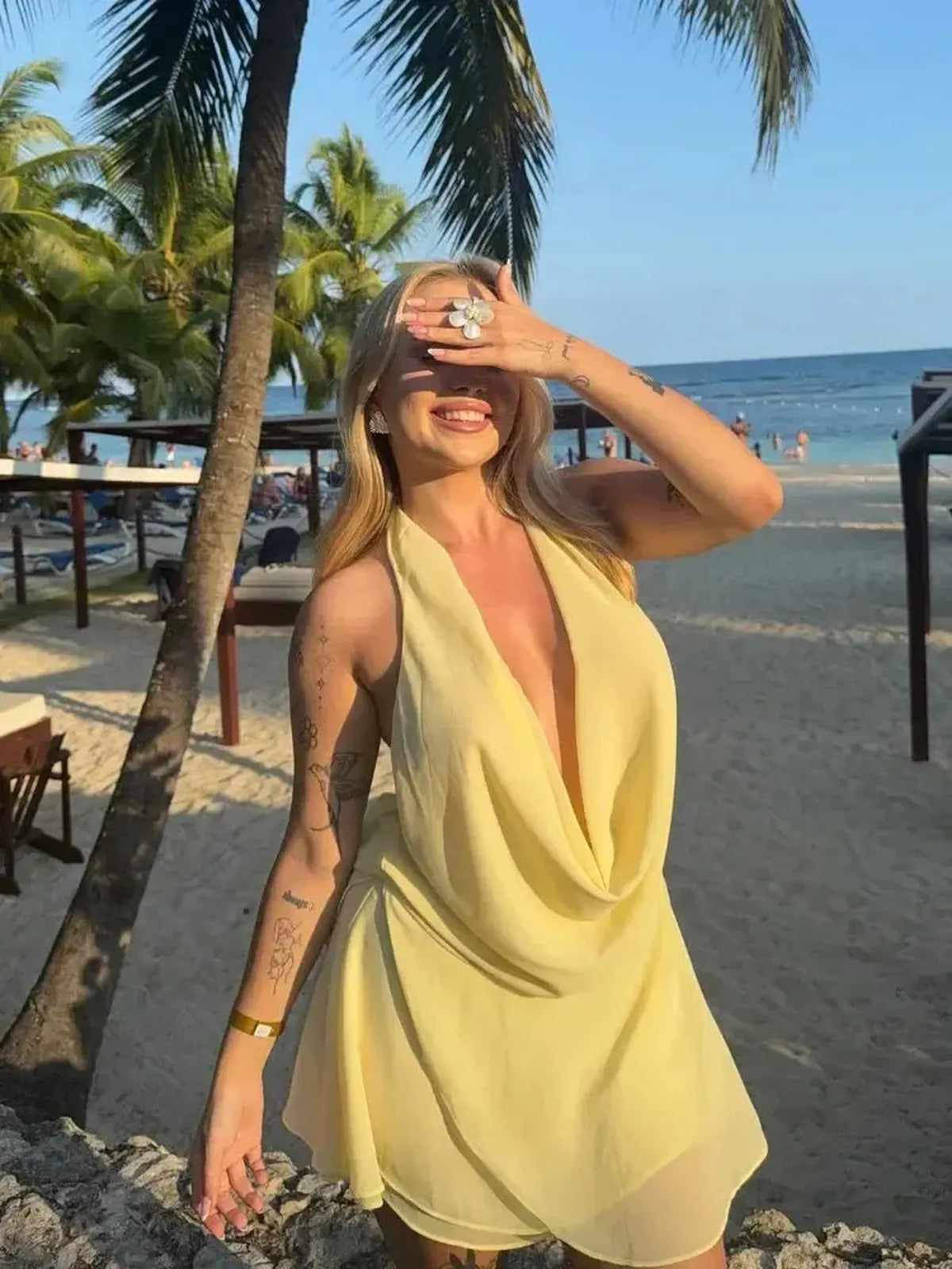 Mini Robe Plissée Chic-Saylana