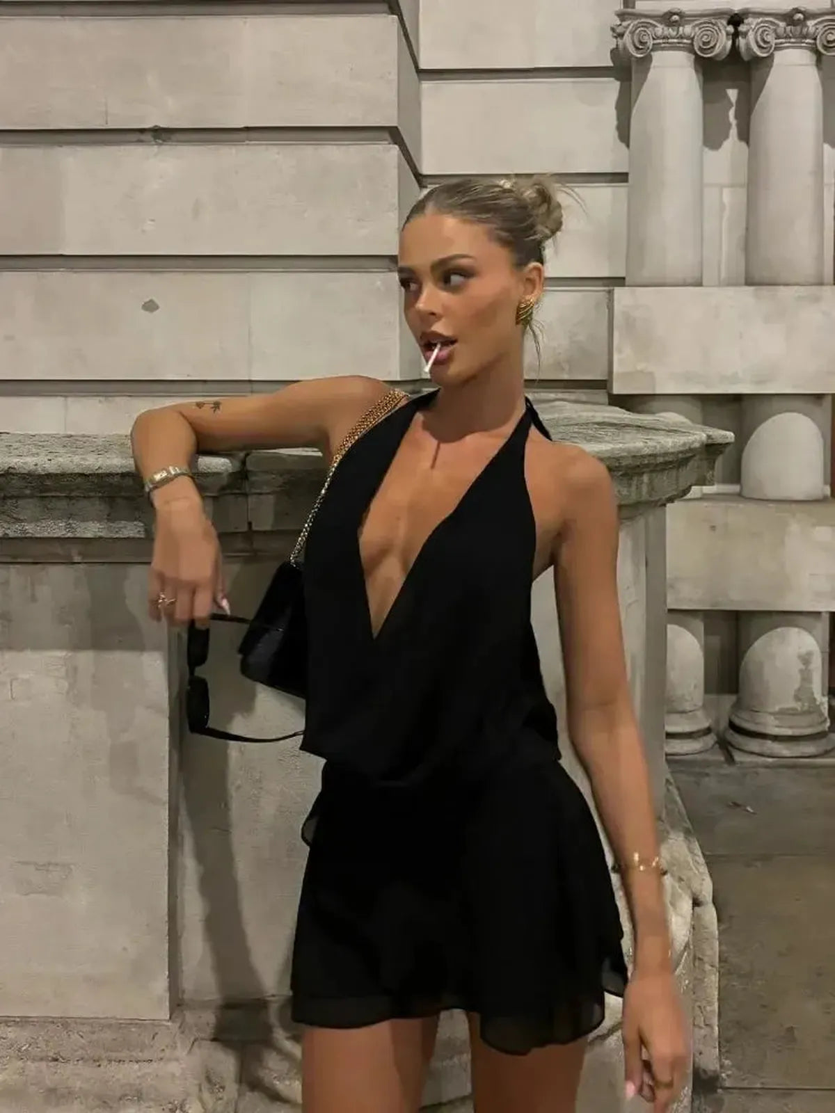 Mini Robe Plissée Chic-Saylana