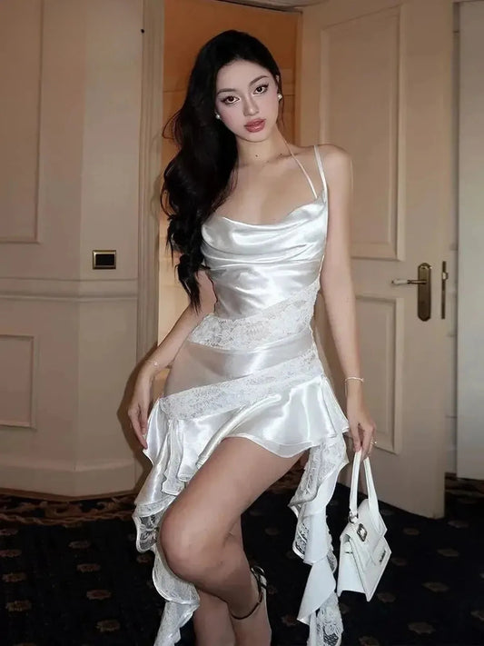 Mini Robe Satinée Chic-Saylana