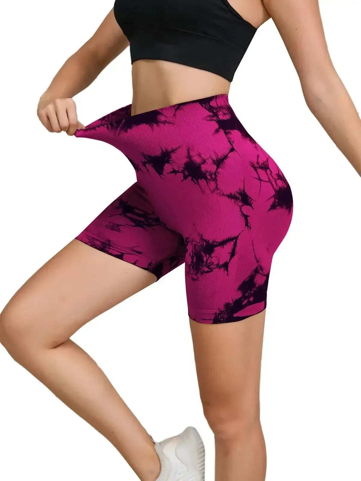 Motif tie & dye pour un look fitness affirmé-Saylana