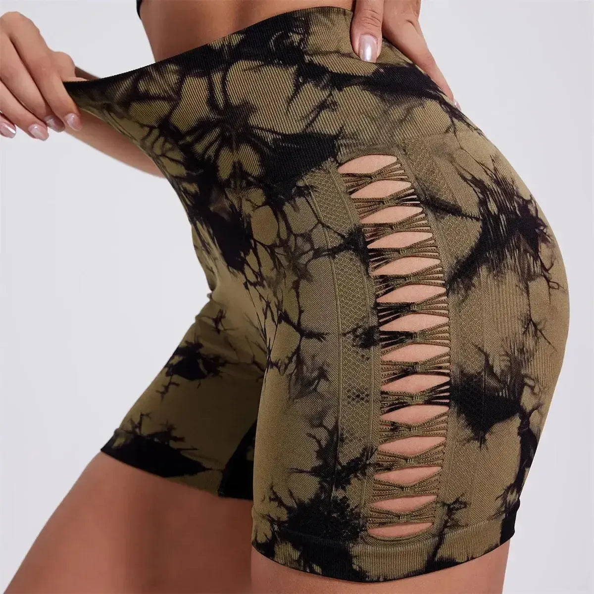 Motif tie & dye pour un look fitness affirmé-Saylana