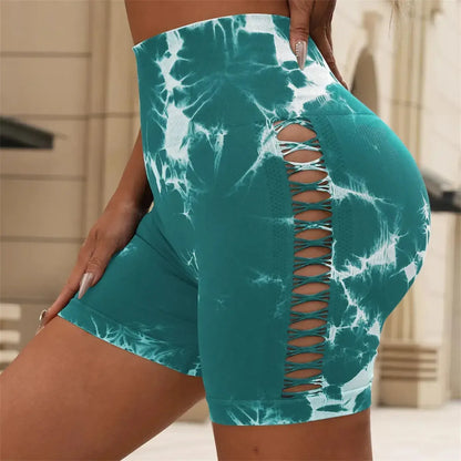 Motif tie & dye pour un look fitness affirmé-Saylana