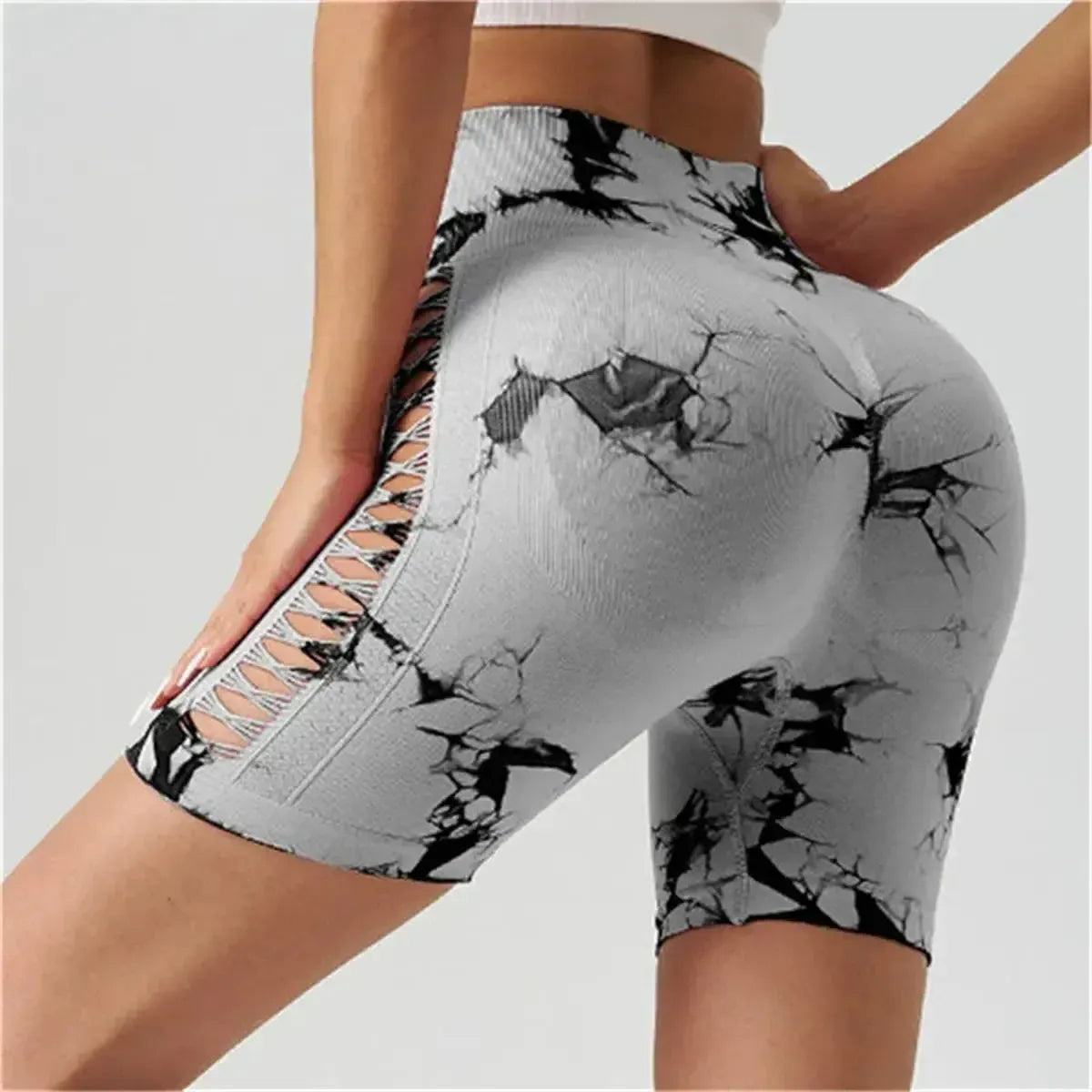 Motif tie & dye pour un look fitness affirmé-Saylana