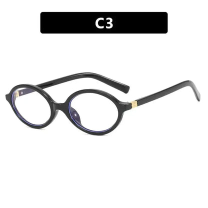 Ovale Rétro Léopard Anti-Lumière Bleue-Saylana