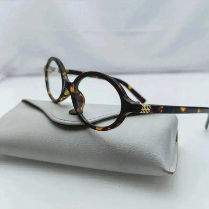 Ovale Rétro Léopard Anti - Lumière Bleue - Saylana