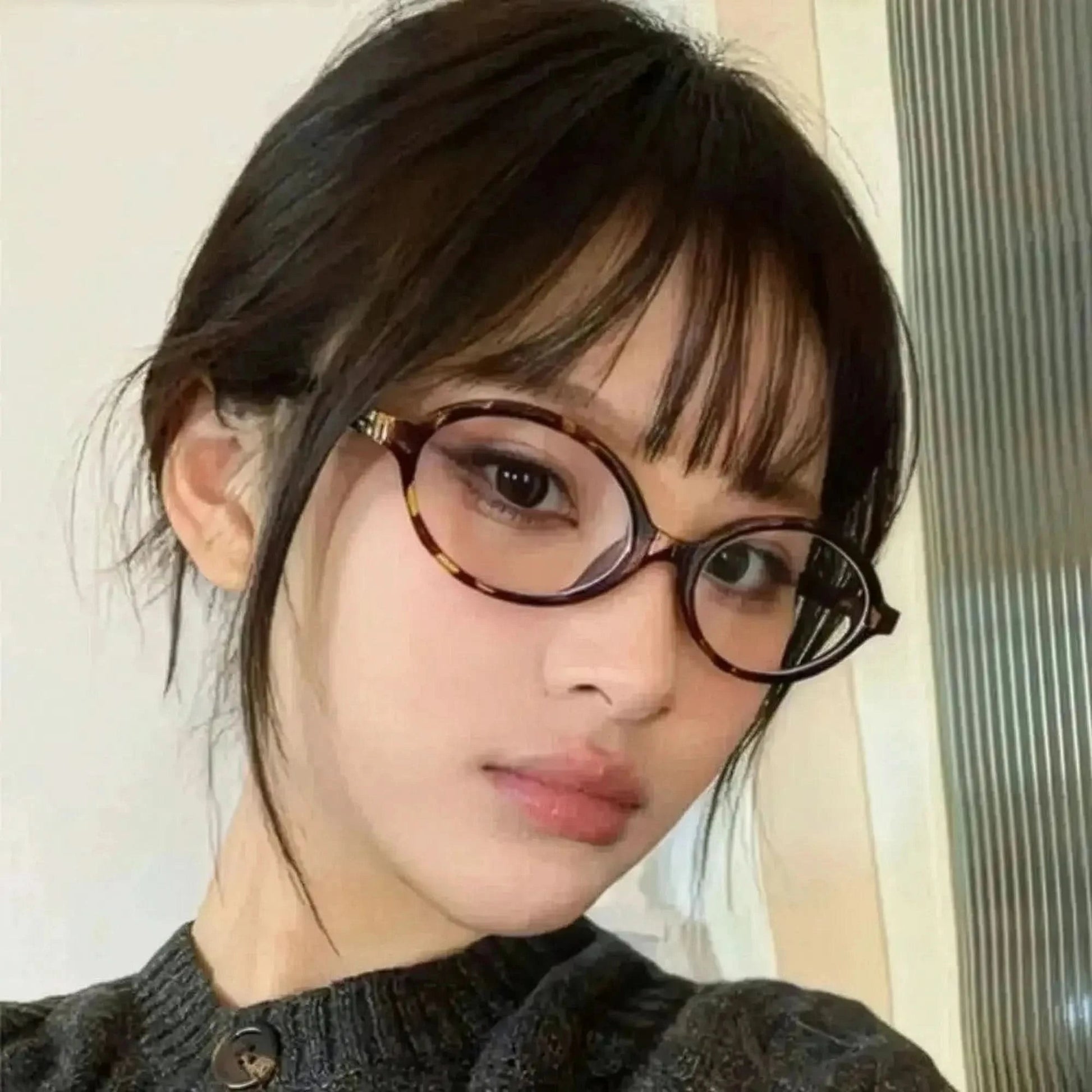 Ovale Rétro Léopard Anti - Lumière Bleue - Saylana