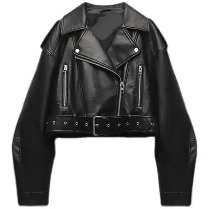 Oversize Biker Rétro Zippée-Saylana