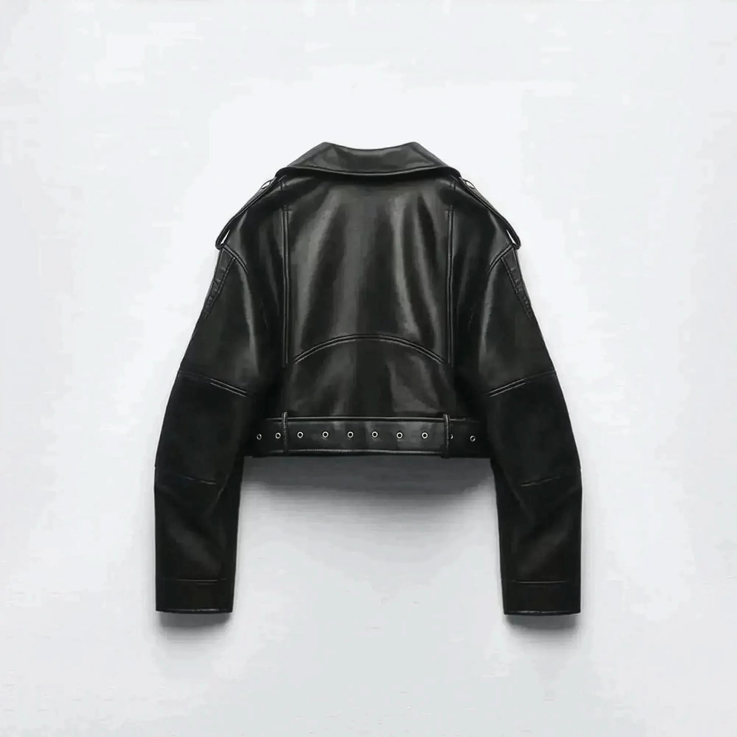 Oversize Biker Rétro Zippée - Saylana