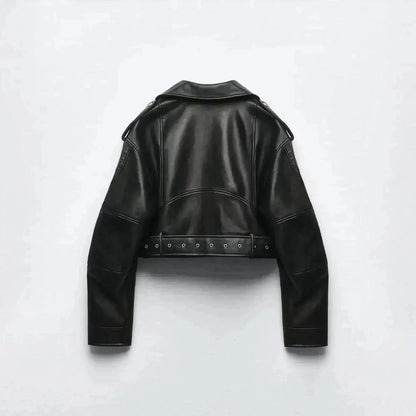 Oversize Biker Rétro Zippée - Saylana