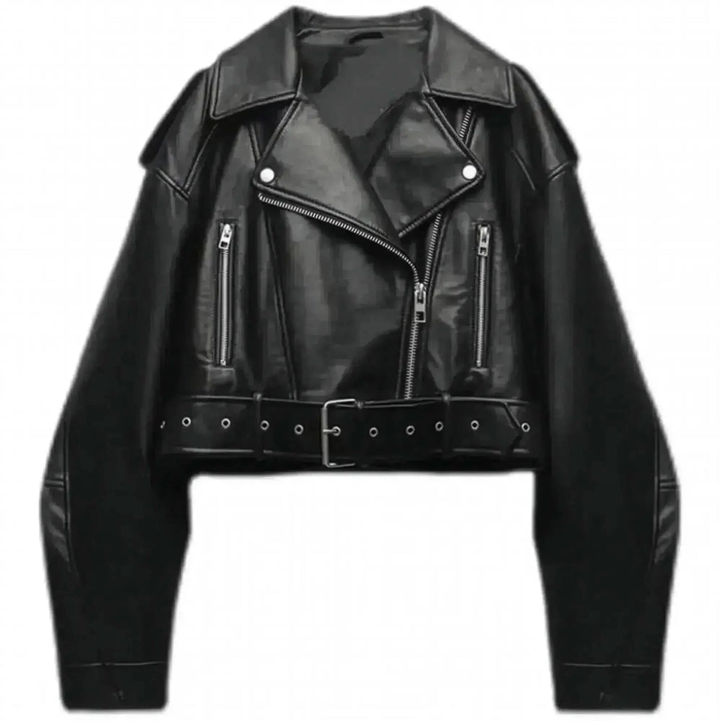 Oversize Biker Rétro Zippée - Saylana