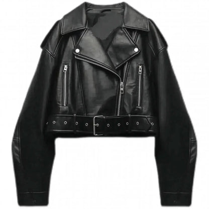 Oversize Biker Rétro Zippée - Saylana
