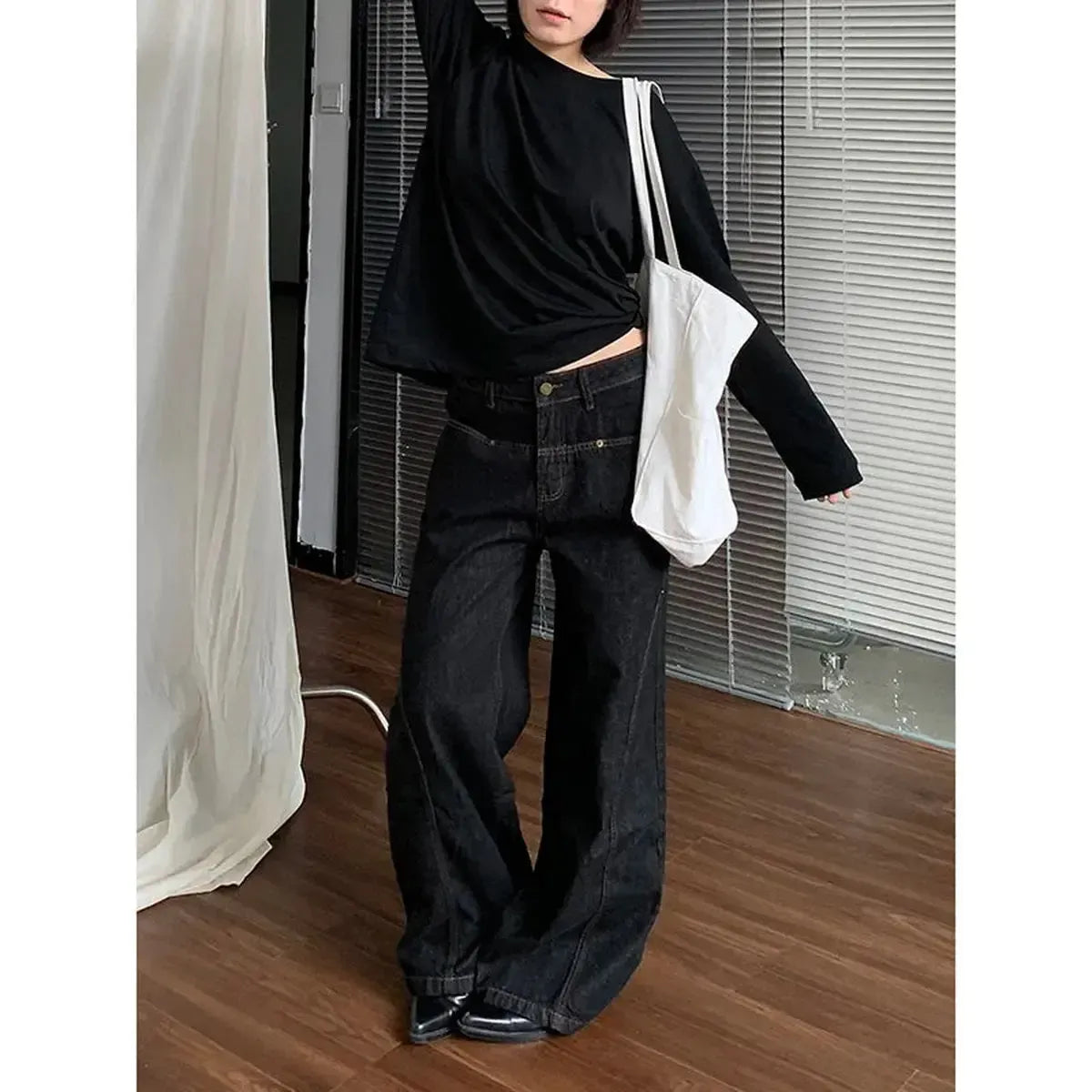 Pantalon Denim Baggy Style Y2K Vintage US-Saylana