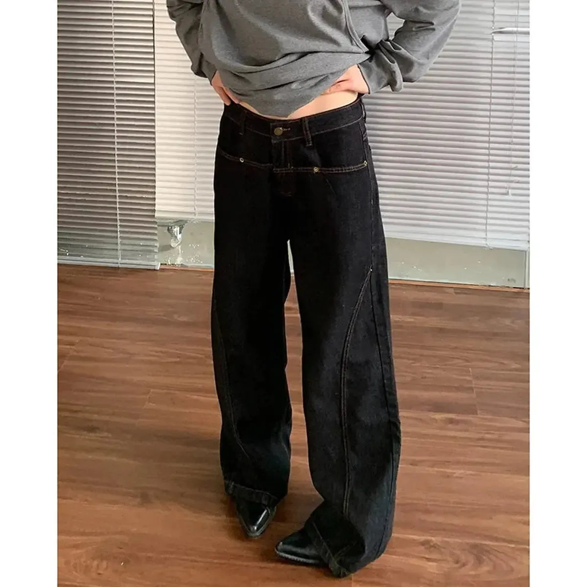 Pantalon Denim Baggy Style Y2K Vintage US-Saylana