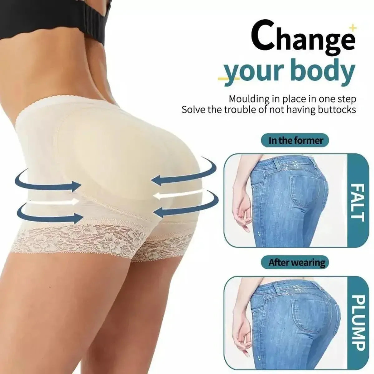 Panty Push-Up Taille Haute-Saylana