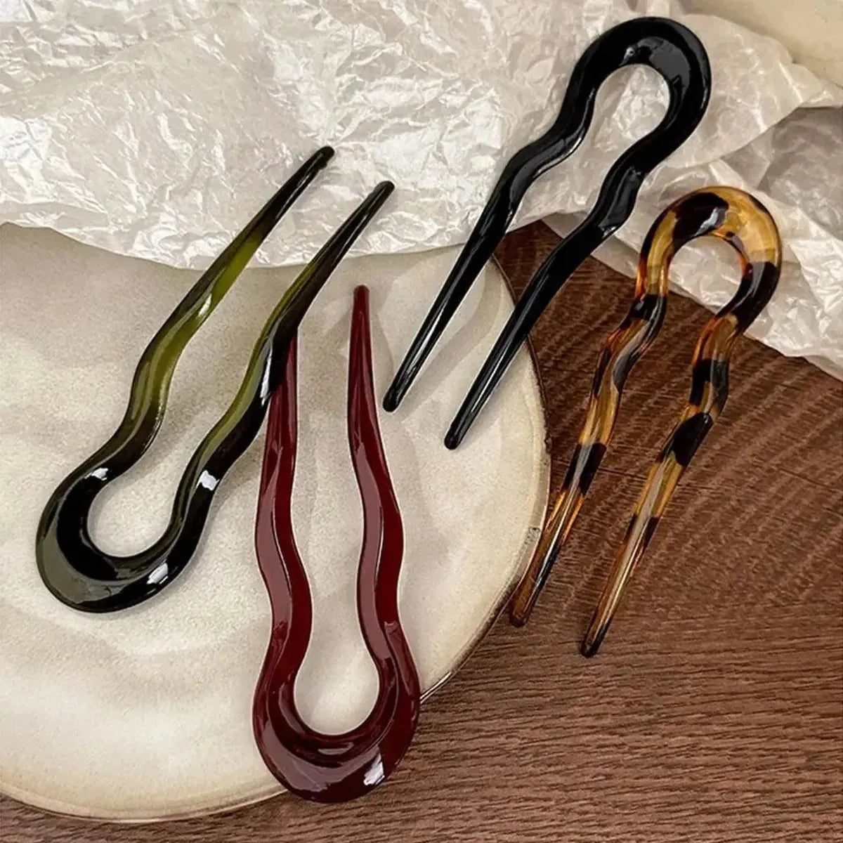 Pic Cheveux U Acétate Écaille-Saylana