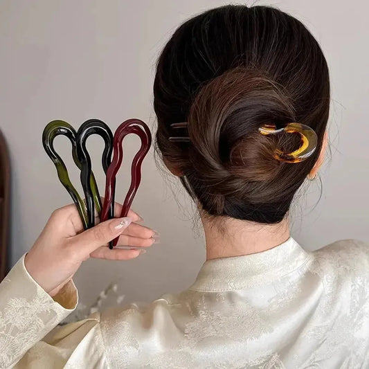 Pic Cheveux U Acétate Écaille-Saylana