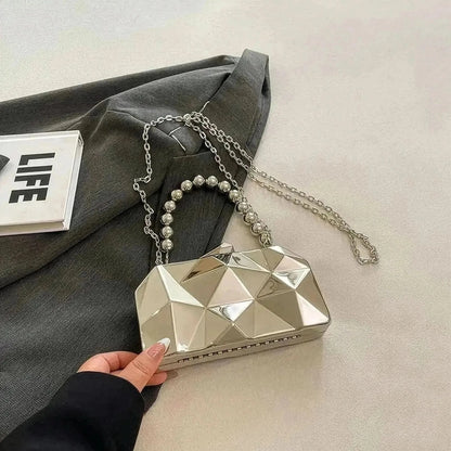 Pochette Dorée Géométrique Luxe - Saylana