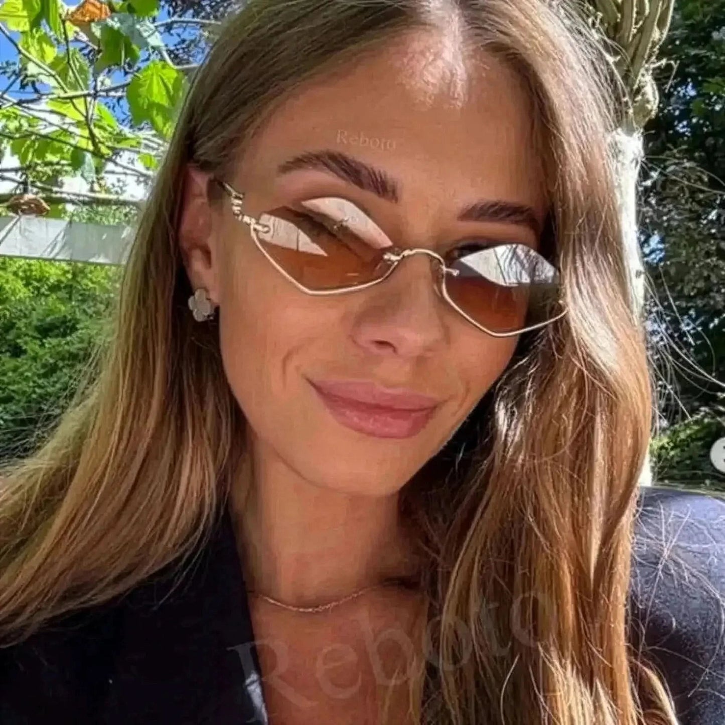 Polygonal Chic Demi - Monture Métal - Saylana